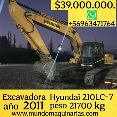 HYUNDAI MODELO 210LC-7 AÑO 2011