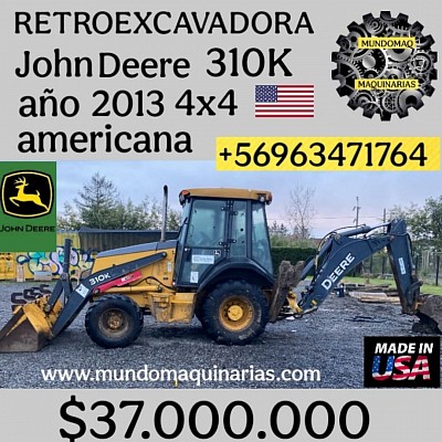 RETROEXCAVADORA JOHN DEERE 310K 4X4 AÑO 2013 🇺🇲