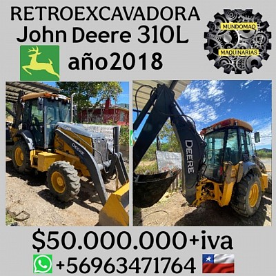 RETROEXCAVADORA JOHN DEERE 310L AÑO 2018