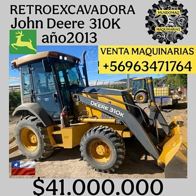 RETROEXCAVADORA JOHN DEERE MODELO 310K AÑO 2013